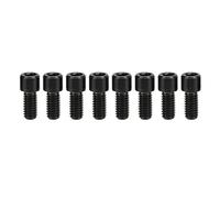 RISK 8Pcs Titanium Alloy Mountain Bike Pedal Bolts Anti Slip Bicycle Pedal Screws Pins Studs Cleats M4x8mm for Cycling Enthusiasts and Riders (Black)