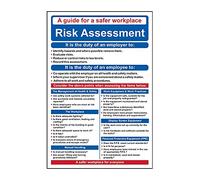 Risk Assessment Safety Workplace Poster - 1.2mm Recyclable Polypropylene, W400mm x H600mm