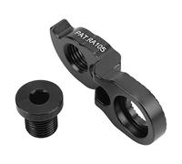 RISK Bicycle Rear Derailleur Hanger Aluminum Bicycle Tail Hook Extender for Mountain Bike Road Bike 40T 42T 46T 50T 52T Flywheel Extensions Durable CNC Work Easy Install (Black)
