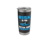 Risk is Far Better Than Regret Scuba Dive Diver Diving Stainless Steel Insulated Tumbler
