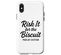 Risk It For The Biscuit Sports Betting Funny Gambling Parlay Case for iPhone X/XS
