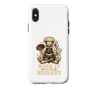 Risk It for The Brisket Funny BBQ Lovers Grill Smoker Master Case for iPhone X/XS