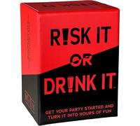 Risk It or Drink It - Adult Party Card Game | Dares, Challenges & Hilarious Questions | Drinking Game for Adults | Fun for Parties, Nights Out & Pre-drinks | 2+ Players