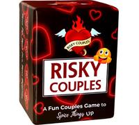 RISKY COUPLES - Super Fun Couples Game for Date Night: 150 Spicy Dares & Questions for Your Partner. Romantic Anniversary & Valentines Gifts. Card Game for Couple