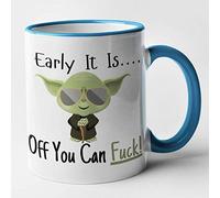 Risky Tees - Rude Sci Fi Mug - Early It Is... Of You Can Fuck - Funny Mug (Blue, 11oz)