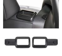 Rislobx 2 Pack Seat Belt Guide Holder for Tesla Model Y, ABS Backseat Seat Belt Organizer, Automotive Interior Accessories Compatible with Tesla Model Y 2021 2022 2023 (Black B)