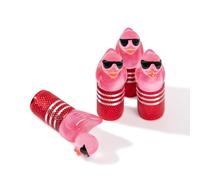 Rislobx 4Pcs Tire Valve Stem Cap Cover for Car SUV Truck, Valve Cover with Funny Duck Sunglasses, Decorative Tire Valve Caps Wheel Accessories (Red Sunglasses Duck)