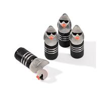 Rislobx 4Pcs Tire Valve Stem Cap Cover for Car SUV Truck, Valve Cover with Funny Duck Sunglasses, Decorative Tire Valve Caps Wheel Accessories (Black Sunglasses Duck)