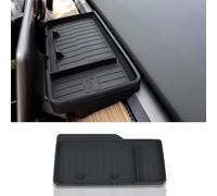 Rislobx Tesla Model 3 Model Y Center Console Organizer Tray Hidden Behind Screen Storage Box Dashboard Sunglasses Holder Tesla Accessories (Black)