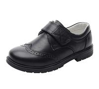 rismart Boys' Round Toe Oxfords Formal Dress School Shoes (Black 20,12 Child UK)