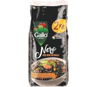 Riso Gallo Nero, Vegan Black Wholegrain Rice, 2 kg (Pack of 1)