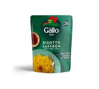 Riso Gallo Risotto Pronto, Saffron, Vegetarian Quick Cook Risotto, 250 g (Pack of 6)