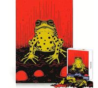 Riso Print Funky Frog Jigsaw Puzzle for Teenagers 1000 Pieces Mind Skill Toy Gentle Leisure Design Assembly Premium Gift (50x75cm)