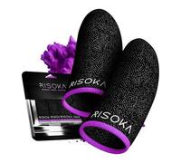 RISOKA 10 Pieces Gaming Finger Sleeves For Mobile Gaming - Suitable for PUBG Mobile - Finger Sleeve Finger Gloves - Mobile Phone Trigger Touchscreen Thumb Sleeves