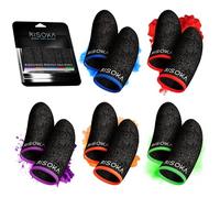 RISOKA 10 Pieces Gaming Finger Sleeves For Mobile Gaming - Suitable for PUBG Mobile - Finger Sleeve Finger Gloves - Mobile Phone Trigger Touchscreen Thumb Sleeves