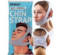 Rison Anti Snoring Chin Strap - Adjustable Snore Stopping Device Face Mask Bandage Keeping Mouth Closed - Mouth Nasal Breathing Women Men S/M