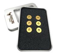 RISON Titanium Bolts 6pcs Steering Wheel Screw Bolts M5x12MM Titanium Steering Wheel Bolt Kits Gold Titanium Countersunk Screws Titanium Finish Flat Head Bolt