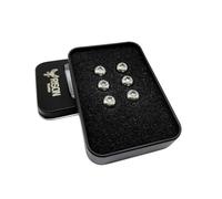 RISON Titanium Bolts M5x12mm Titanium Button Torx Head Bolt Screw M5 Bolts Bicycle Disc Brake Universal Silver Star Round Head Ti Bolt for MTB and Bicycle Motorcycle Pack of 6