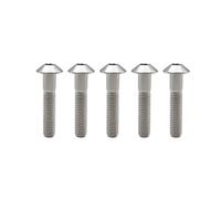 RISON Titanium Bolts M8x1.25x35mm Button Umbrella Socket Head Bolt Titanium Umbrella Screw Original Titanium Dome Head Bolt for Bicycle Motorcycle Pack of 5