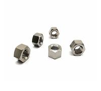 RISON Titanium DIN934 M8*1.25mm Hex Nut TI6AL4V Titanium Nuts GR5 Original Hex Nut Pack of 5