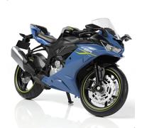 Risopen 1/12 for Kawasaki Ninja Motorcycle Model Toy Mini Alloy Metal Diecast Motorcycle Model Blue Motorcycle Model Toy Sport Motorcycle Racing Model Collection Gift for Men Kid Boy (ZX-6R)