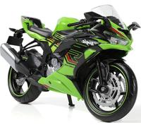 Risopen 1/12 Motorbike Model Compatible for Kawasaki Ninja Motorbike Toy Mini Alloy Metal Diecast Motorcycle Model Green Sport Motorcycle Racing Collection Gift for Men (ZX-6R)