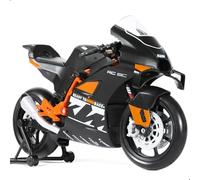 Risopen 1:12 Motorbike Model Toy RC 8C Metal Die-cast With Plastic Motorcycle Model compatible for Welly No Assembly Required Mini Finished Moto Gift for Adult（Black）