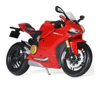 Risopen 1:12 Motorcycle Model Compatible for Ducati 1199 Panigale Alloy Diecast Motorcycle Model Toy Mini Moto Gift (Red)