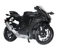 Risopen 1:12 Motorcycle Model Compatible for Yamaha YZF-R1 1000R Alloy Diecast Motorcycle Model Toy Mini Moto Gift (Black)