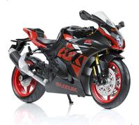 Risopen 1:12 Motorcycle Model Toy compatible for Suzuki GSX R1000R Metal Die-cast with Plastic Motorcycle Model No Assembly Required Mini Finished Moto Gift for Adult