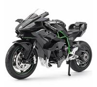 Risopen 1:12 Motorcycle Model Toy for Kawasaki Ninja H2R Metal Die-cast Motorcycle Model for Maisto No Assembly Required Mini Finished Moto Gift for Adult?Black?