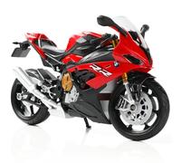 Risopen 1/12 S1000RR Motorcycle Model Toy - Mini Alloy Metal Diecast Red Sport Racing Collection Gift for Men, Kids, Boys