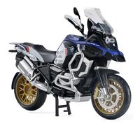 Risopen 1:12 Scale Model Motorcycle Compatible for BMW R1250 GS Plastic with Diecast Motorcycle Model No Assembly Required Moto Mini Finished Motorrad for Adult Kid Boy(White)