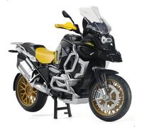 Risopen 1:12 Scale Model Motorcycle Compatible for BMW R1250 GS Plastic with Diecast Motorcycle Model No Assembly Required Moto Mini Finished Motorrad for Adult Kid Boy(Black)