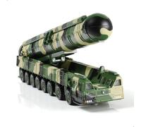 Risopen 1/144 Scale DF-41 Missile Launcher Car Model Toy Alloy Die-cast Metal Army Military Fighting Vehicle Model Toy Military Enthusiasts Collection or Gift for Adult Men Kid (627205)