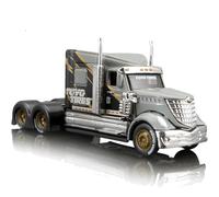Risopen 1/64 Scale Alloy Metal Diecast Heavy Semi Truck Trailer Head Toy Model, International Lonestar Diecast Tow Traktor Toy Gift for Boy Adult Model Car Collector - Grey