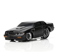 Risopen 1/64 Scale BUICK GNX Car Model Alloy Metal Diecast Black Car Model Gift Small Classic Auto Model Antique Collection Sport Vehicle Model for Adult (Black)