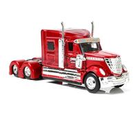 Risopen 1/64 Scale International LoneStar Heavy Truck Model Semi Trailer Head Toy Alloy Metal Diecast Tow Traktor Toy Gift Classic Auto Model Collection for Kid Boy Men Adult (RED)
