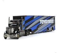 Risopen Alloy Metal Diecast Tow Traktor Toy 1:64 Scale International Lonestar Heavy Truck Model Semi Trailer Head Toy Gift Classic Truck Model Collection for Kid Boy Men Adult (Black)