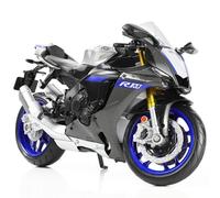 Risopen Summer 1/12 Scale compatible for YAMAHA 1000R Motorbike Model Mini Alloy Diecast Black Motorcycle Model Toy Sport Motorcycle Toy Collection Gift for Men Kid Boy (Silver)