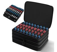 Risou Miniature Storage Carrying Figure Bag -108 Slot Figurine Minature Carrying Case,Compatible with 40K, D&D and More(Bag Only) (3 layers of black)