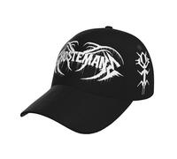 RISPENT Unisex Ghoste*Mane Singer Eric Music Whitney Baseball Cap Full-Coverage Printed Stylish Curved Brim Cap All-Season Essential for Every Adventure Multicoloured One Size