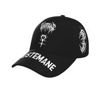 RISPENT Unisex Ghoste*Mane Singer Eric Music Whitney Baseball Cap Full-Coverage Printed Stylish Curved Brim Cap All-Season Essential for Every Adventure Multicoloured One Size