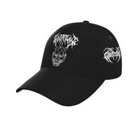 RISPENT Unisex Ghoste Singer Mane Eric Music Whitney Baseball Cap Full-Coverage Printed Stylish Curved Brim Cap All-Season Essential for Every Adventure Multicoloured One Size