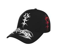 RISPENT Unisex Ghoste Singer Mane Eric Music Whitney Baseball Cap Full-Coverage Printed Stylish Curved Brim Cap All-Season Essential for Every Adventure Multicoloured One Size
