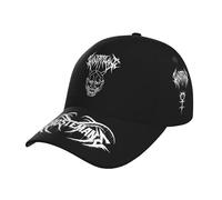 RISPENT Unisex Ghoste Singer Mane Eric Music Whitney Baseball Cap Full-Coverage Printed Stylish Curved Brim Cap All-Season Essential for Every Adventure Multicoloured One Size