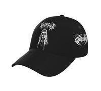 RISPENT Unisex Ghoste Singer Mane Eric Music Whitney Baseball Cap Full-Coverage Printed Stylish Curved Brim Cap All-Season Essential for Every Adventure Multicoloured One Size