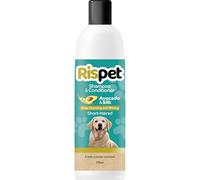RISPET Shampoo e Balsamo Avocado e Seta, Detergente e Igienizzante per Cani e Animali a Pelo Corto, Formula Delicata Senza Allergeni e pH Bilanciato, Profumazione al Talco, 370ml