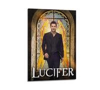 RISUANHENM Lucifer Poster Room Decor Artistic Poster for Room Aesthetic Canvas Wall Art Bedroom Decor 08x12inch(20x30cm) Frame-style