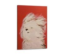 RISUANHENM The Dog Poster Room Decor Artistic Poster for Room Aesthetic Canvas Wall Art Bedroom Decor 16x24inch(40x60cm) Frame-style